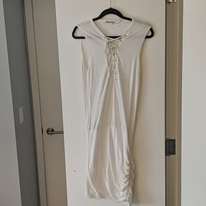 Pam & Gela White Casual Dress